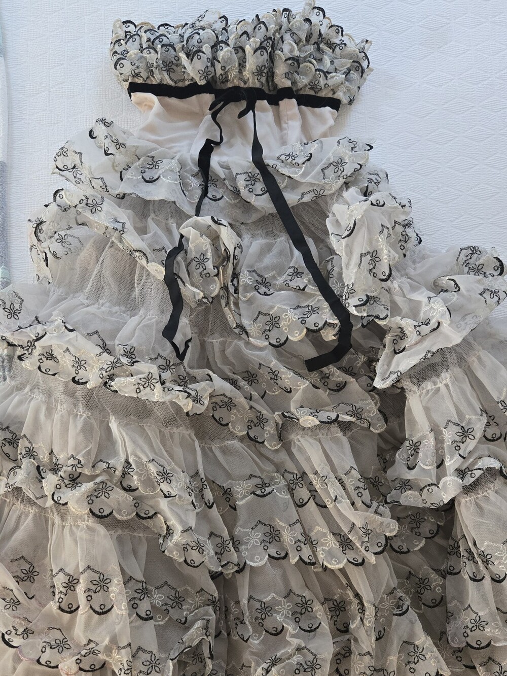 Vintage Ruffled Dress